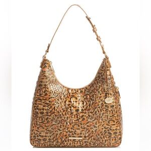 Brahmin Tabatha Shoulder Bag in Leopard Cub Melbourne matching wallet in closet